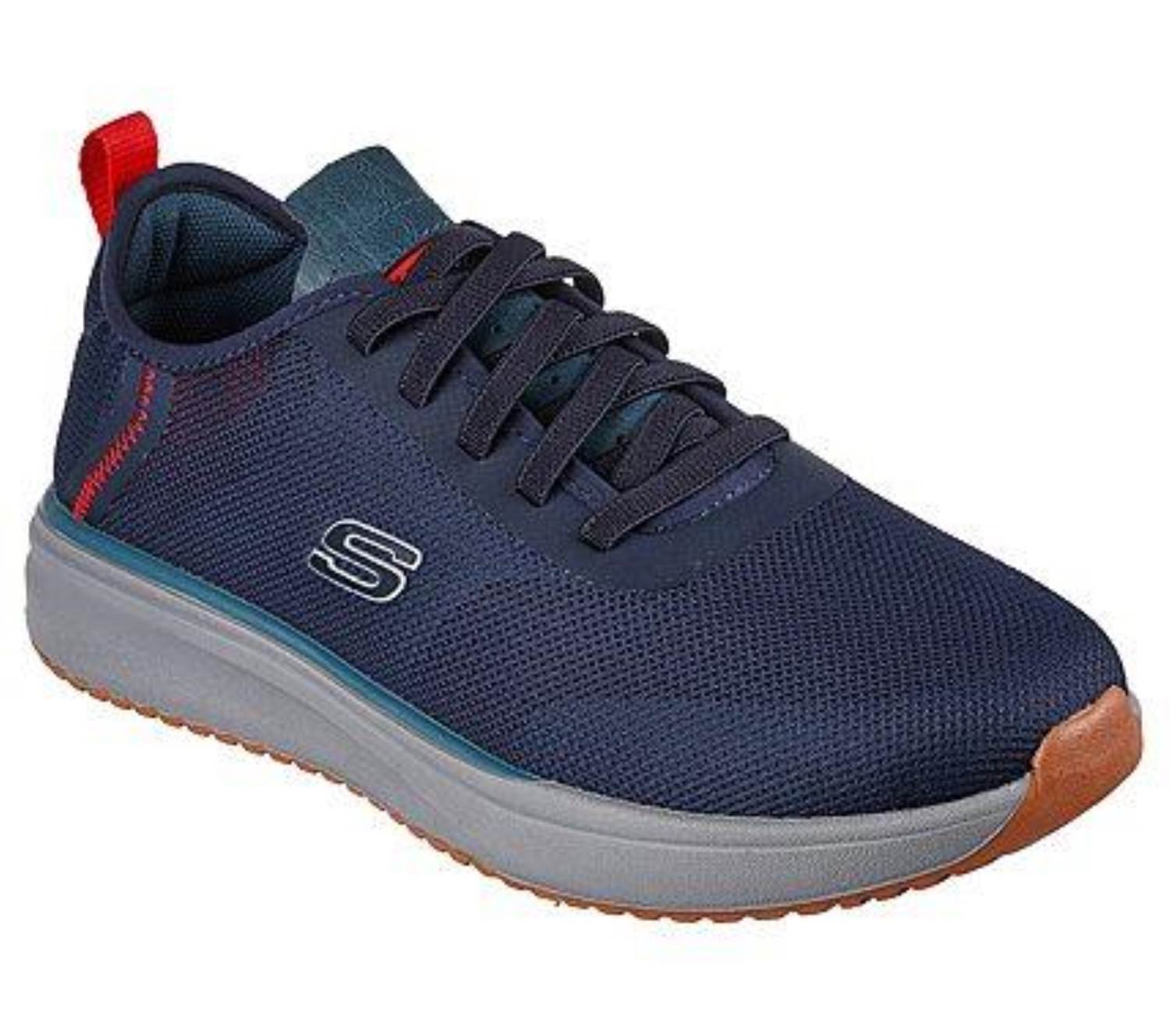 Skechers Brand Mens Original Relaxed Fit Streetwear Air-Cooled Memory Foam Crowder (Navy) ::