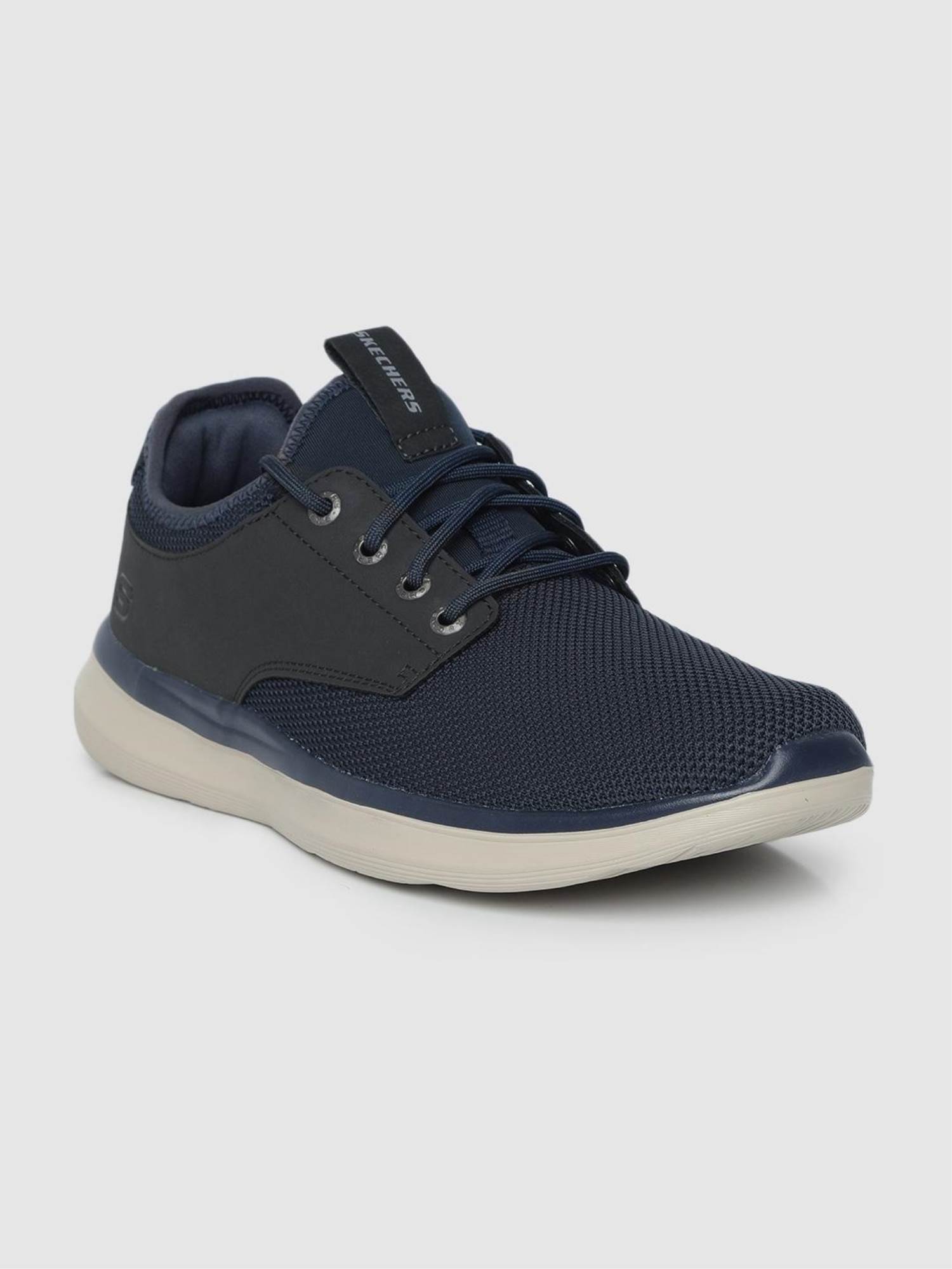 Skechers Brand Men`s Delson 2.0 Weslo Air Colled Memory Foam Sports Shoes  66272 (Navy) :: RAJASHOES