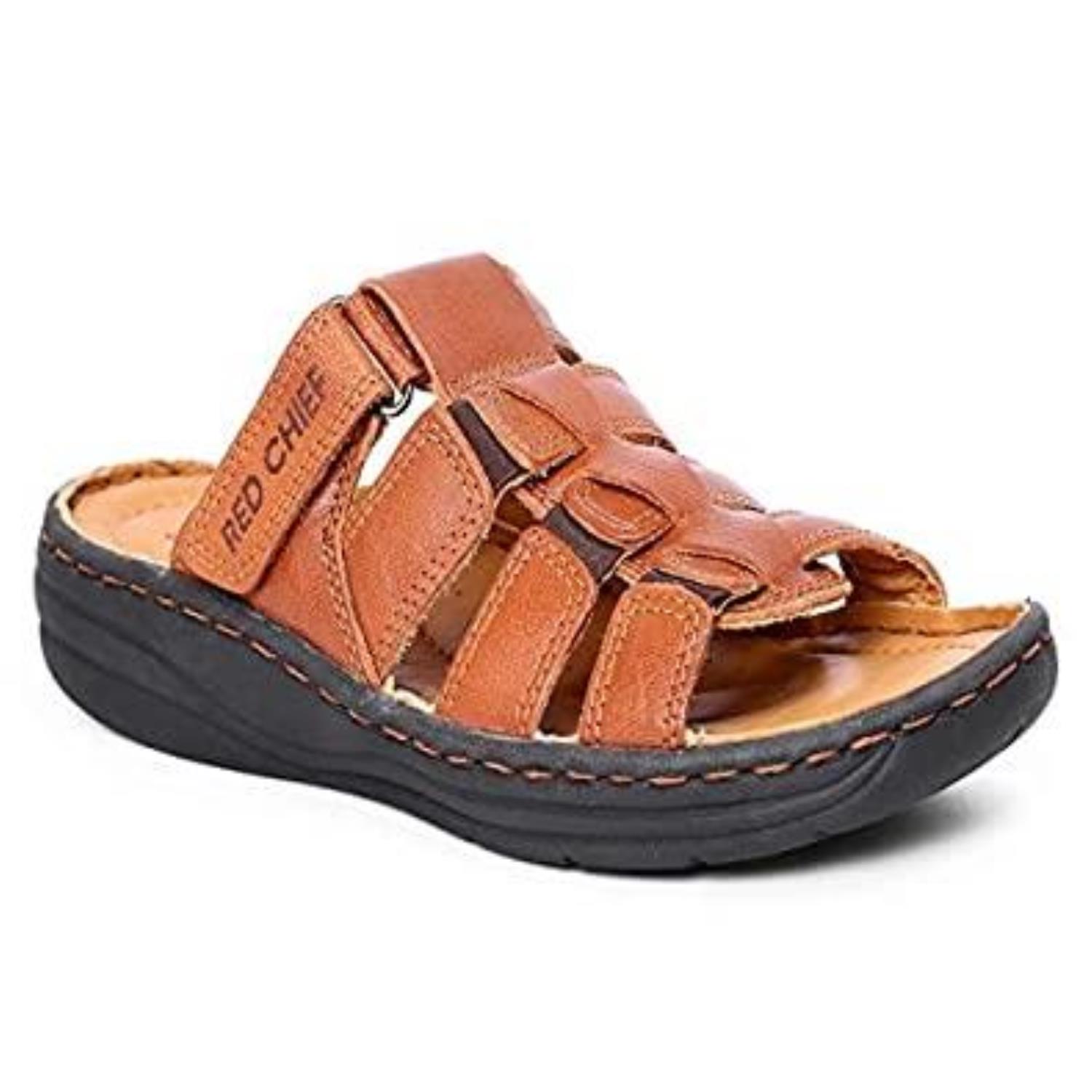 Red Chief Leather Strap Sandal for Men-anthinhphatland.vn
