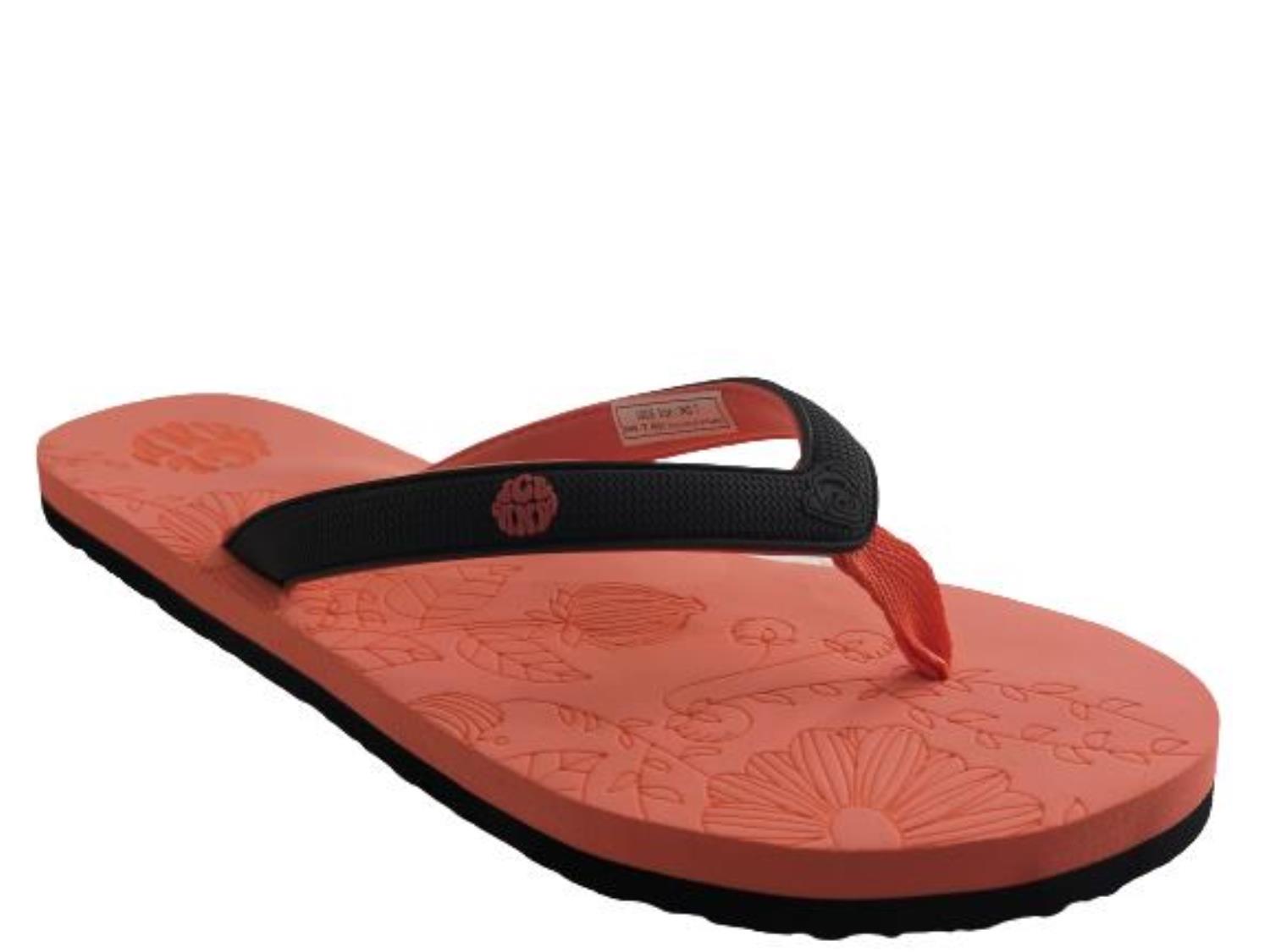 Ice Candy Brand Women's Jolie Flipflop Slippers (Peach/Black) :: RAJASHOES