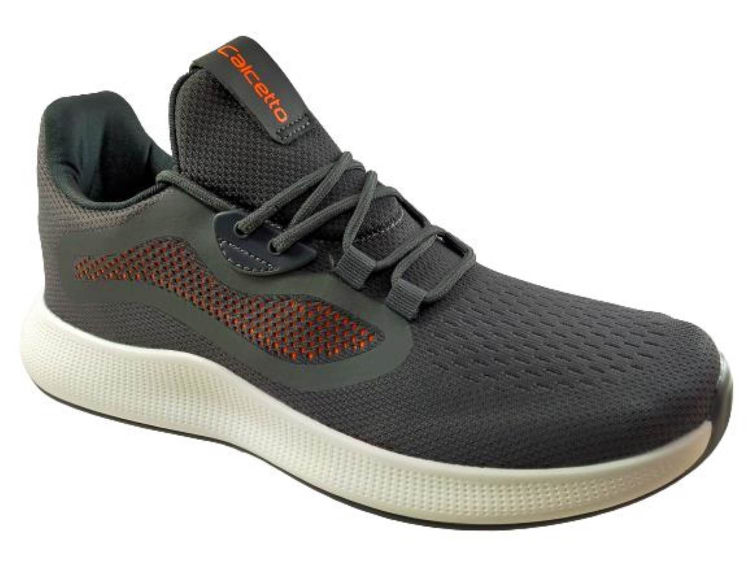 Calcetto Brand Men's CLT-0940 Laced Sport Shoes (D.Grey) :: RAJASHOES