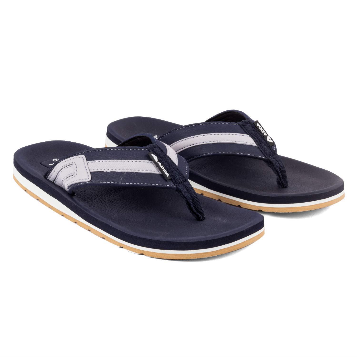 Adda Brand Men's My-Senate-222 New Flipflop Slippers Scoll (Grey) ::  RAJASHOES-tuongthan.vn