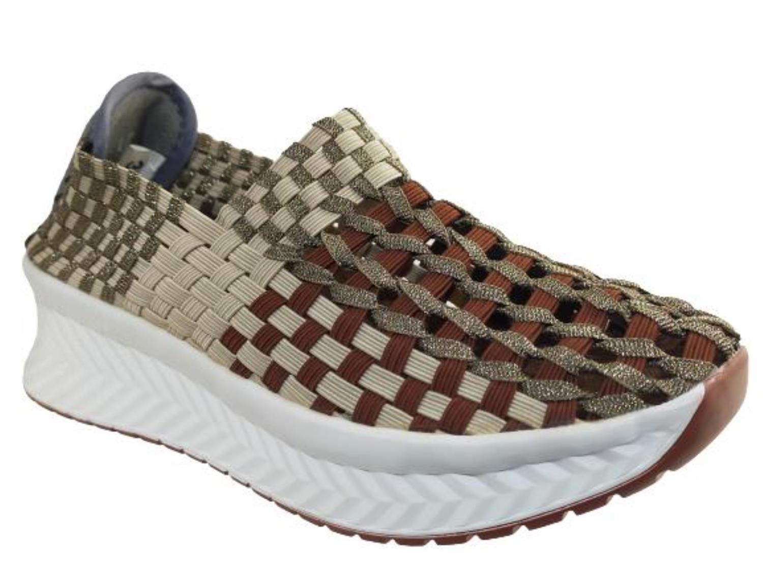 Carrie Brands Women�s Brown Elastic Belly Slipons Casual