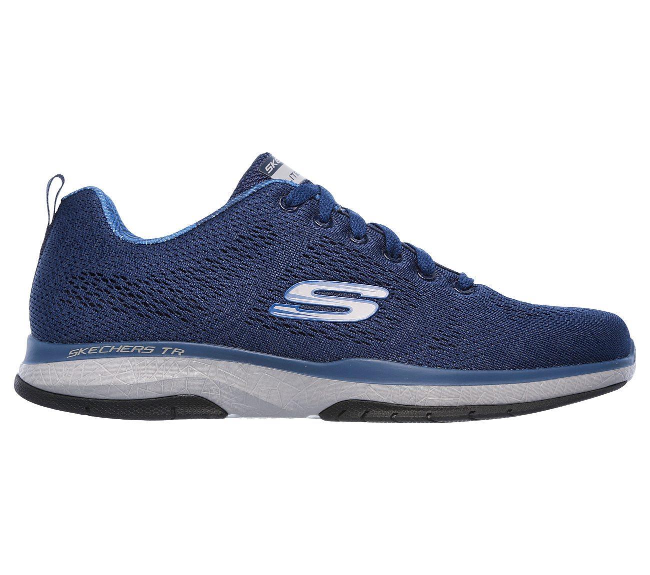 Skechers Brand Men`s Tr-Coram Air-Cooled Memory Sports Shoes 52607 (Navy) :: RAJASHOES