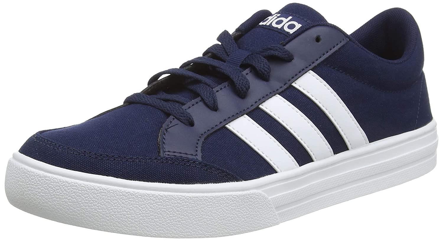 fósil Fuera Astronave Adidas Brand Men's VS Set Laced Sneakers Shoes AW3891 (Navy/White) ::  RAJASHOES