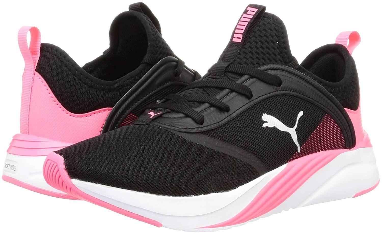 Buy Hw 100 Women's Active Walking Shoes Black Pink Online | Decathlon