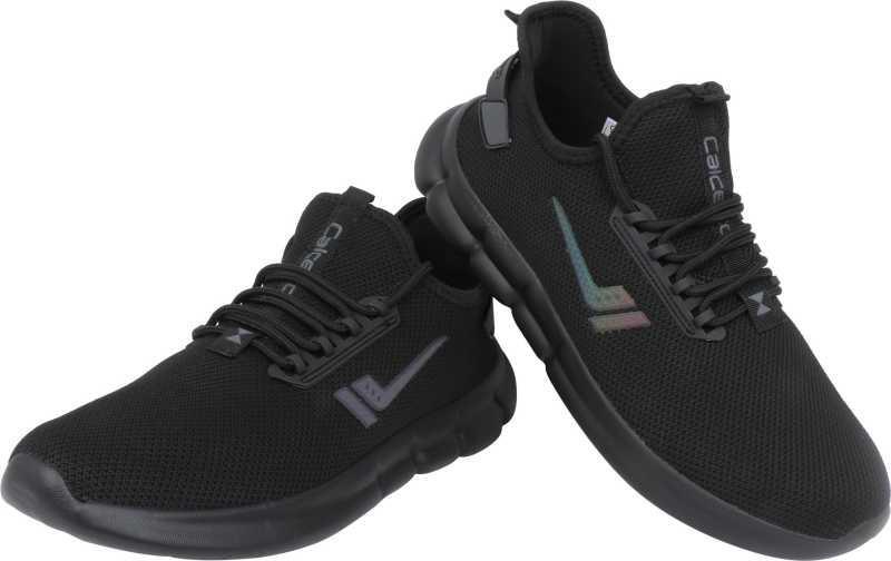 Calcetto Brand Men S Clt 00922 Laced Sport Shoes F Black Rajashoes