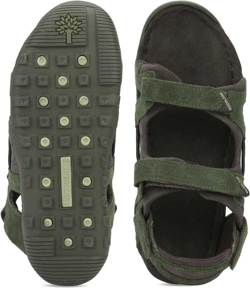 Woodland Mens Olive Green Leather Sandal7 UK 41 EU GD 3252119   Amazonin Fashion