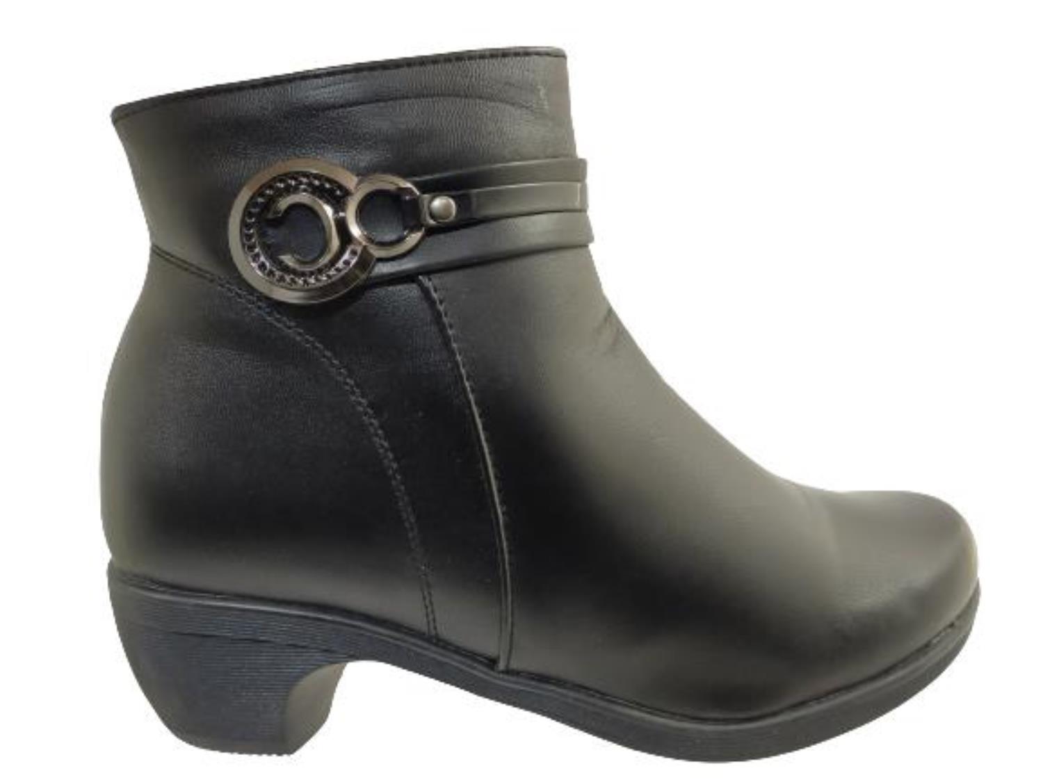 Raja Shoes Brands Women's BT-2110 Long Hi-Ankle Chain Boots Casual ...