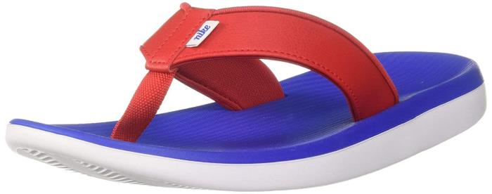 NIKE BRAND MENS ORIGINAL SOFT SLIPONS KEPA KAI THONG SLIPPER FLIP FLOP AO3621 100 (R.BLUE/RED)