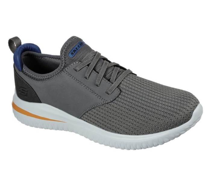 Skechers Sreetwear Brand Mens Casual Air Cooled Memory Foam Classic Fit Slipons Sports Shoes DELSON 3.0-MOONEY 210239 (G