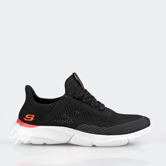 Skechers Brand Mens Original Slipons Sports Shoes Air-Cooled Memory Foam Ingram Brexie 210281 (Black)