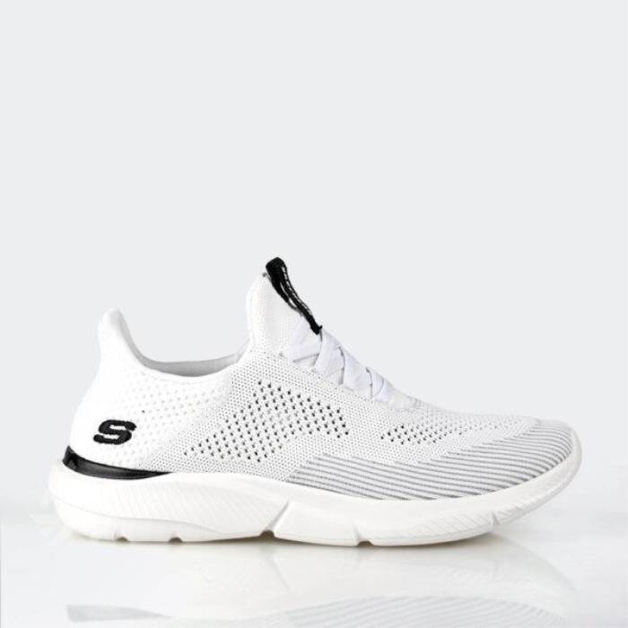 Skechers Brand Mens Original Slipons Sports Shoes Air-Cooled Memory Foam Ingram Brexie 210281 (White)