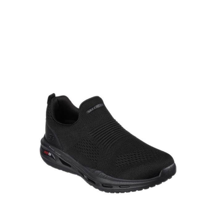 Skechers Brand Mens Slipons Arch Fit Orvan - Denison 210431 (F.Black)