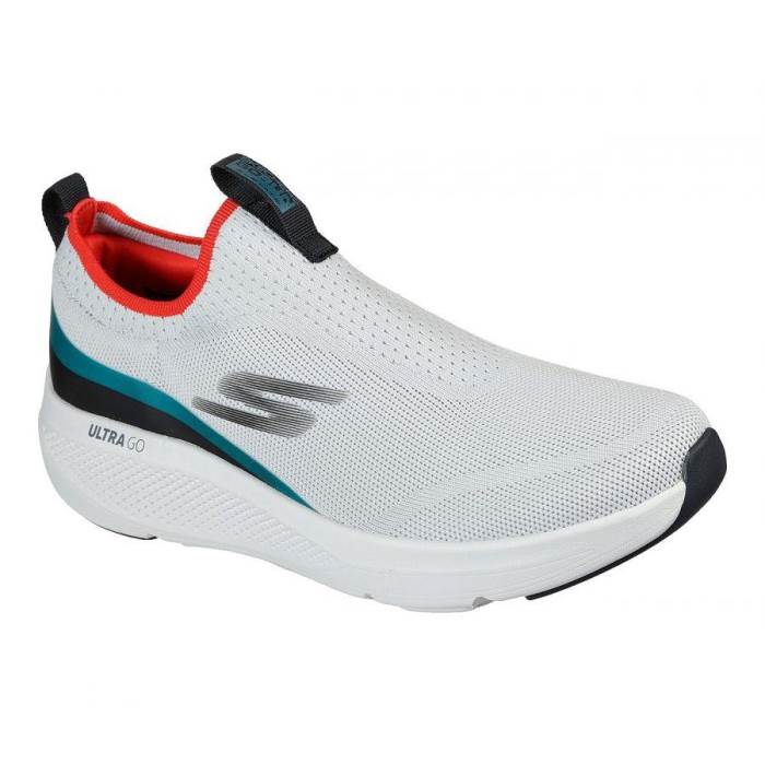 Skechers Brand Men`s GO Run Elevate-Upraise Air Cooled Goga Mat Slipons Sports Shoes 220185 (Grey/Orange)