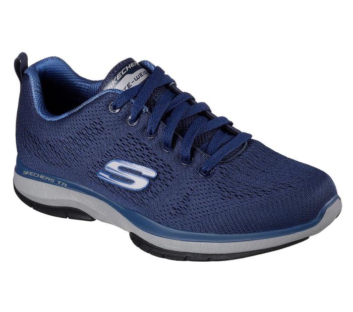 Skechers Brand Men`s Burst Tr-Coram Air-Cooled Memory Foam Sports Shoes 52607 (Navy)