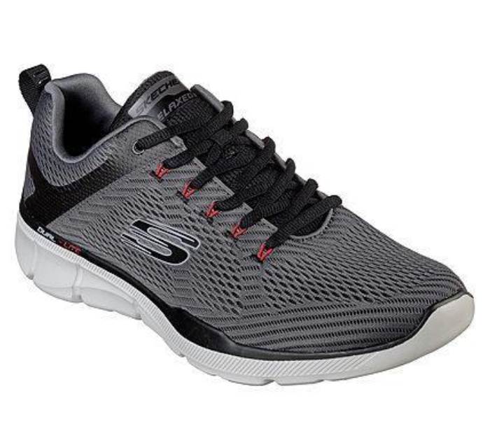Skechers Brand Mens Casual EQUALIZER 3 Running Sports Shoes 52927 (Grey/Black)
