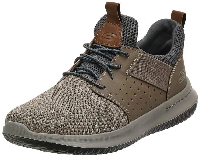 Skechers Brand Men`s Delson Camben Air Colled Memory Foam Sports Shoes 65474 (Taupe)