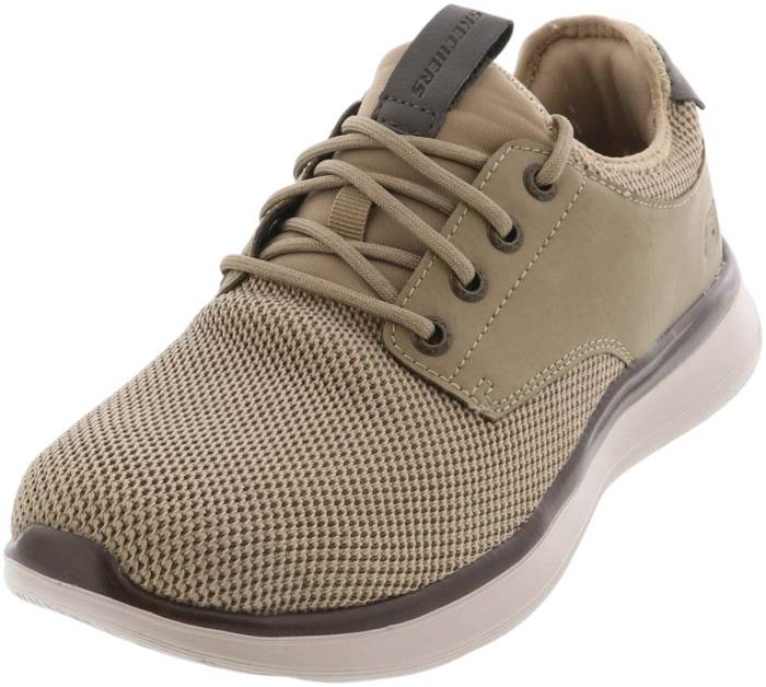Skechers Brand Men`s Delson 2.0 Weslo Air Colled Memory Foam Sports Shoes 66272 (Taupe)