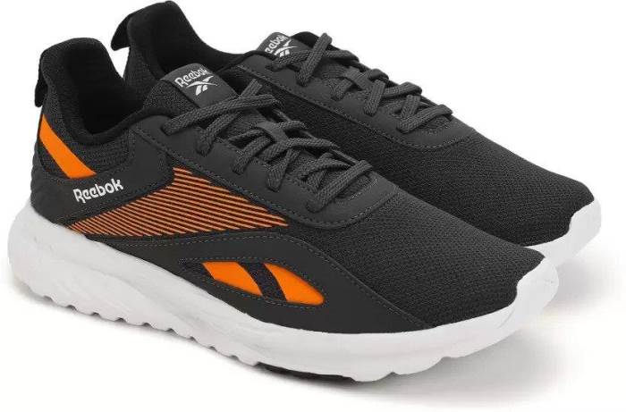 Reebok Brand Mens Running Casual Laced Sports Shoes Conclave Runner GB1824 (D.Grey/Orange)