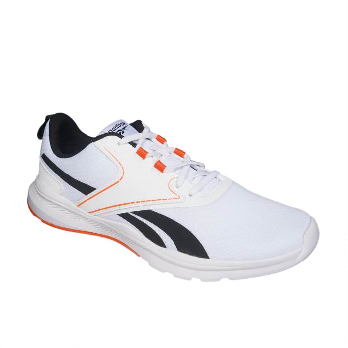 Reebok Brand Mens Casual Laced Running Sports Shoes Rush Road 2.0 M  GB2024 (White/Black/Orange)