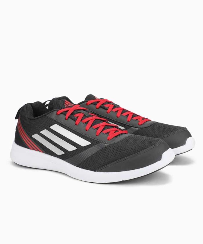 Adidas Brand Mens Adiray Laced Sports Shoes BA2593 (Grey/Red)