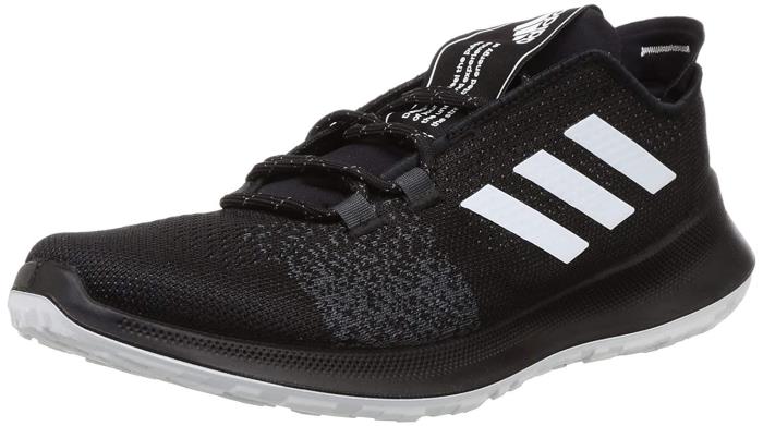 Adidas Brand Mens Sensebounce+ace Laced Sports Shoes EE4185 (Black White)