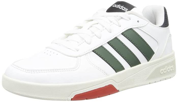 Adidas Brand Mens Courtbeat COURT LIFESTYLE Casual Sneakers Shoes GX1743 (White/Olive)
