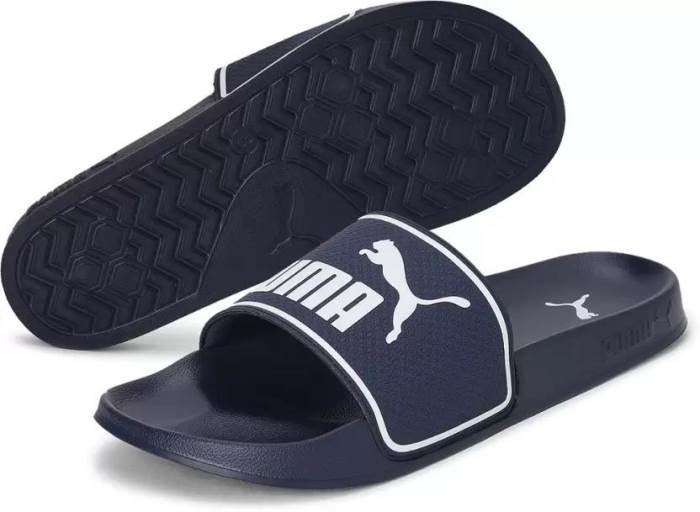 Puma Brand Mens Original Leadcat 2.0 Slides / Flipflop / Slipper 384139 04 (Navy/White)
