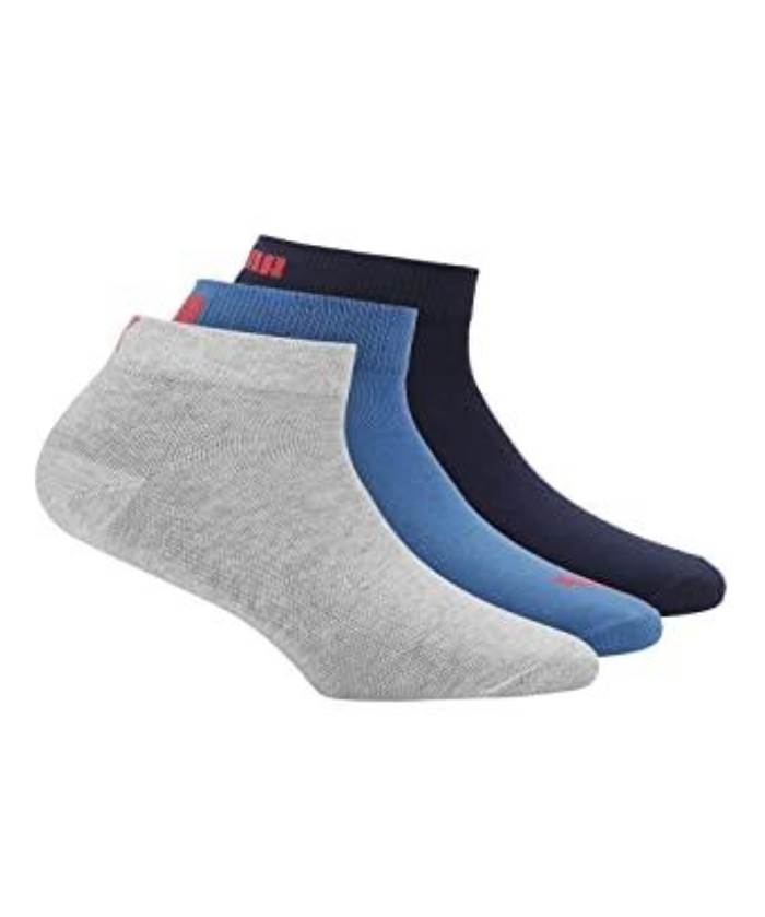 Puma Brand Lifestyle Unisex Quarter Socks Pack of 3 92966701 (Blue/Grey/Navy)