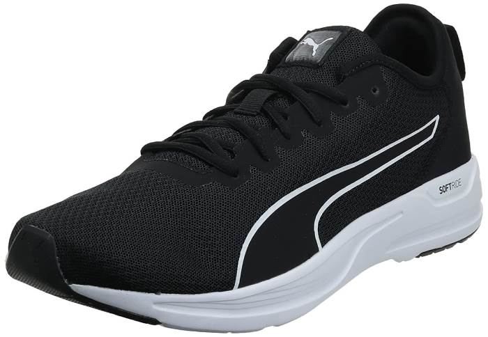 Puma Brand Mens Accent Laced Running Sports Shoes 195515 01 (Black/White)