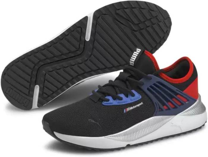 Puma Brand BMW MMS Pacer Future Sneakers For Men (Black/Red)