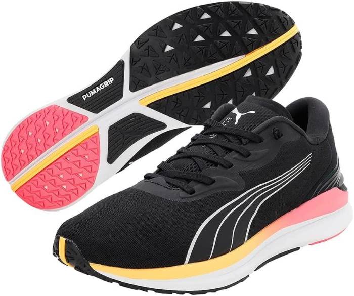 Puma Brand Mens Electrify Nitro 2 Running Laced Sports Shoes 376814 07 (Black/Multi)