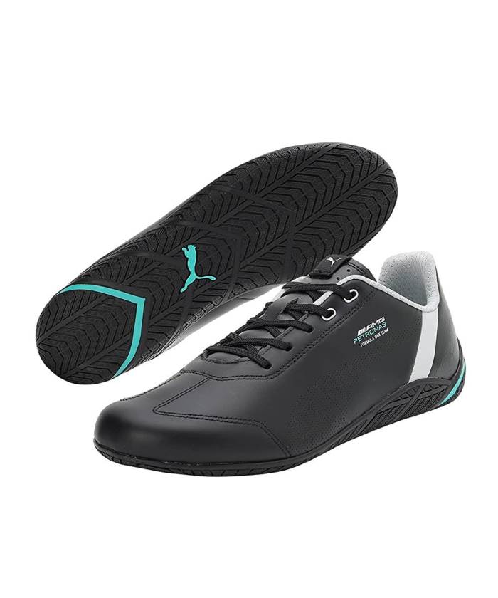 Puma Brand Mens Mercedes AMG Petronas F1 Ridge Cat Sneakers Sports Shoes 306650 08 (F.Black)