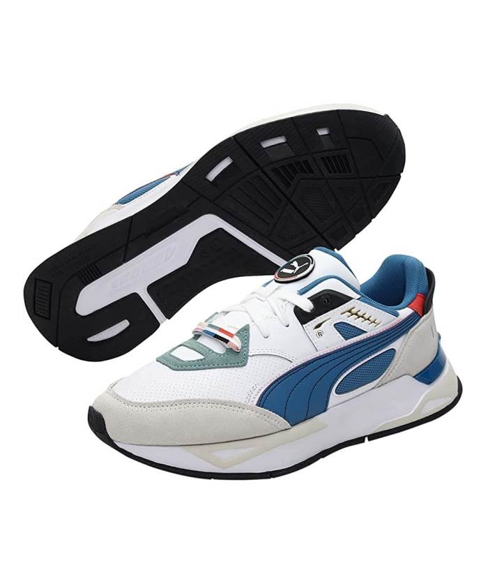 Puma Brand Mens Mirage Sport Go for Casual Sports Shoes 384403 01 (White/Blue)