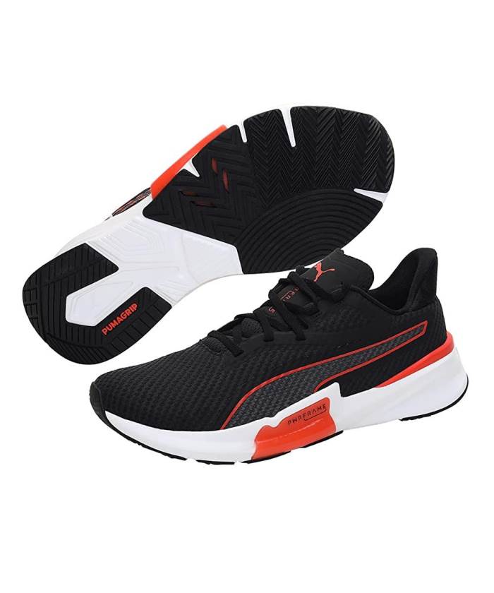 Puma Brand Mens Original PWRFRAME Outdoor Camo Training Sports Shoes 376049 02(Black/Orange)