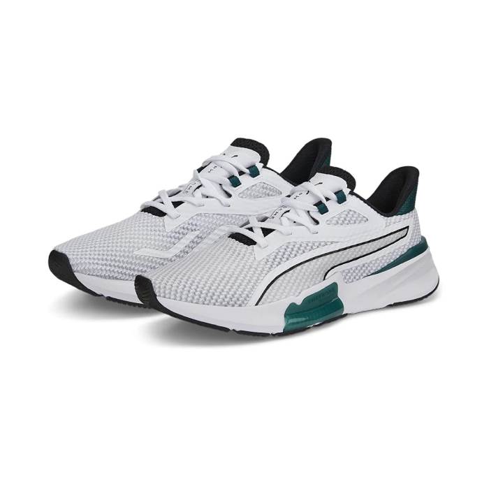 Puma Brand Mens Original PWRFRAME Outdoor Camo Training Sports Shoes 376049 10(White/Green)