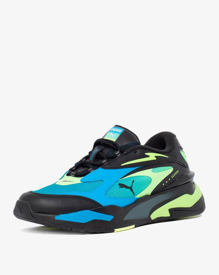 Puma Brand Mens Original RS-FAST LS Running Sports Shoes 385707 01 (F.Black/Multi)