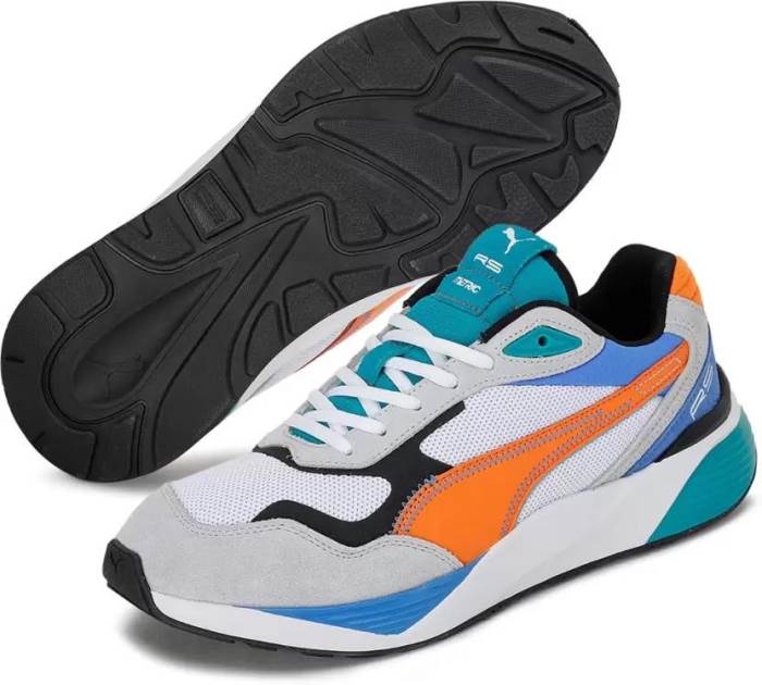 Puma Brand Mens RS-Metric Casual Sneakers Sports Shoes 386169 01 (White/Multi)