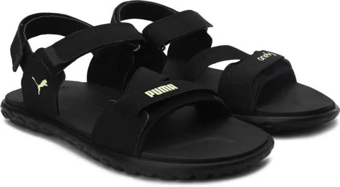 Puma Brand Men Stride v2 one8 Sports Sandal 380316 01 (Black/Lime)