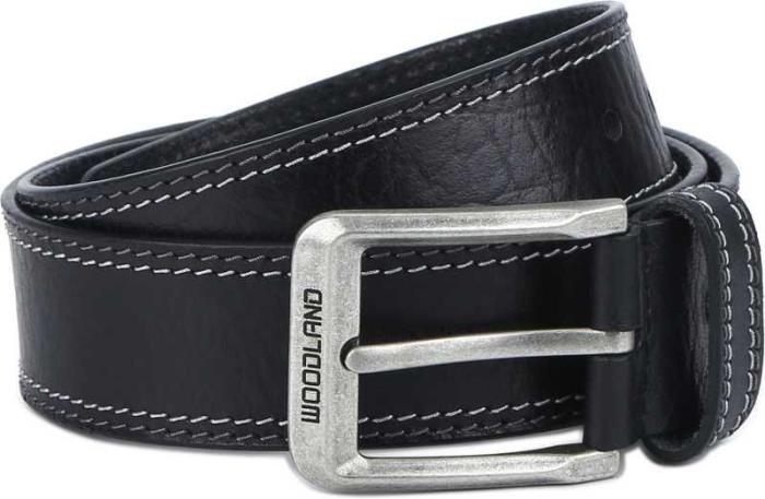 Woodland Brand Men`s BT1039004 Casual Pure Leather Belt (Black)