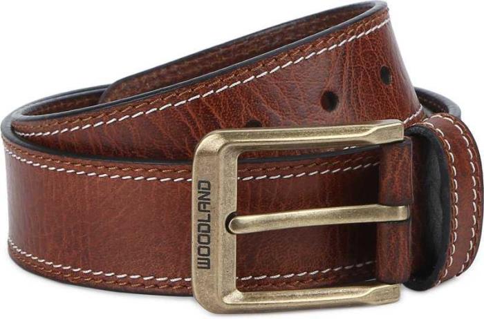 Woodland Brand Men`s BT1039041 Casual Pure Leather Belt (Tan)