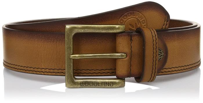 Woodland Brand Men`s BT1058041 Casual Belt (Tan)