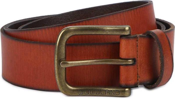 Woodland Brand Men`s BT1069041 Casual Pure Leather Belt (Tan)