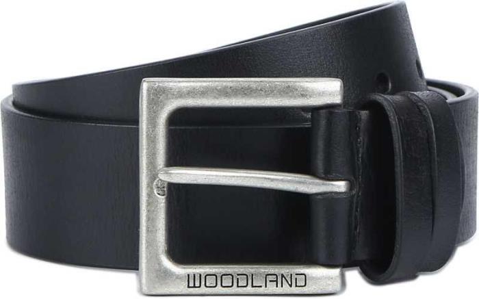 Woodland Brand Men`s BT1074004 Casual Pure Leather Belt (Black)