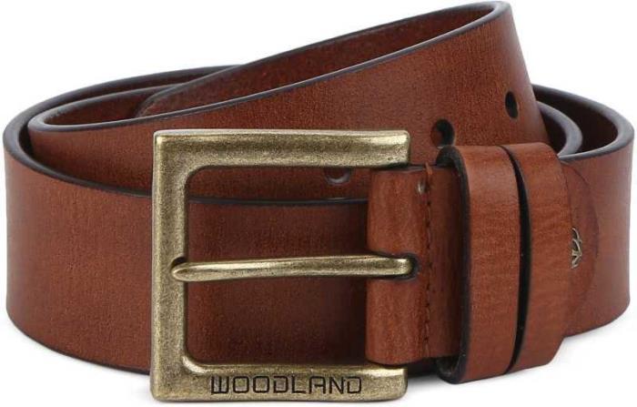Woodland Brand Men`s BT1074041 Casual Pure Leather Belt (Tan)
