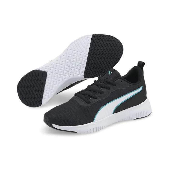 Puma Brand Womens Flyer Flex Running Sports Shoes 195507 07 (Black/Sky)