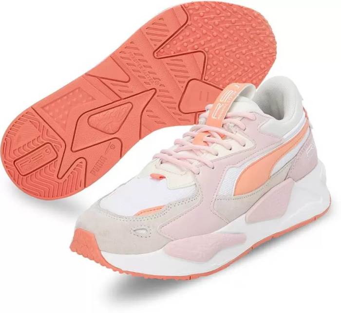 Puma Brand Womens RS-Z Reinvent Casuals Sneakers Sports Shoes 383219 06 (White/Peach/Pink)