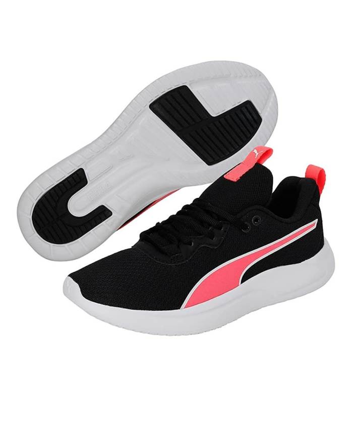 Puma Brand Womens Resolve Modern Walking Running Sports Shoes 377036 04 (Black/Pink)