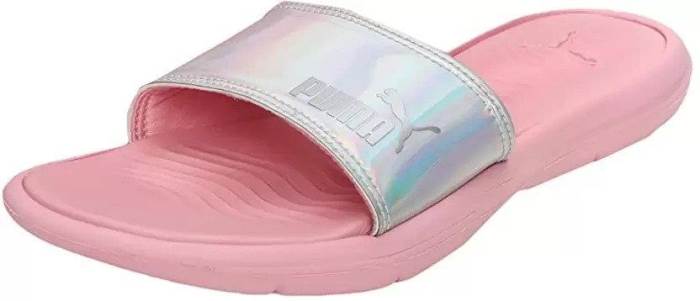 Puma Brand Womens Flipflop Slipper Slides Silvia 387979 01 (Pink)
